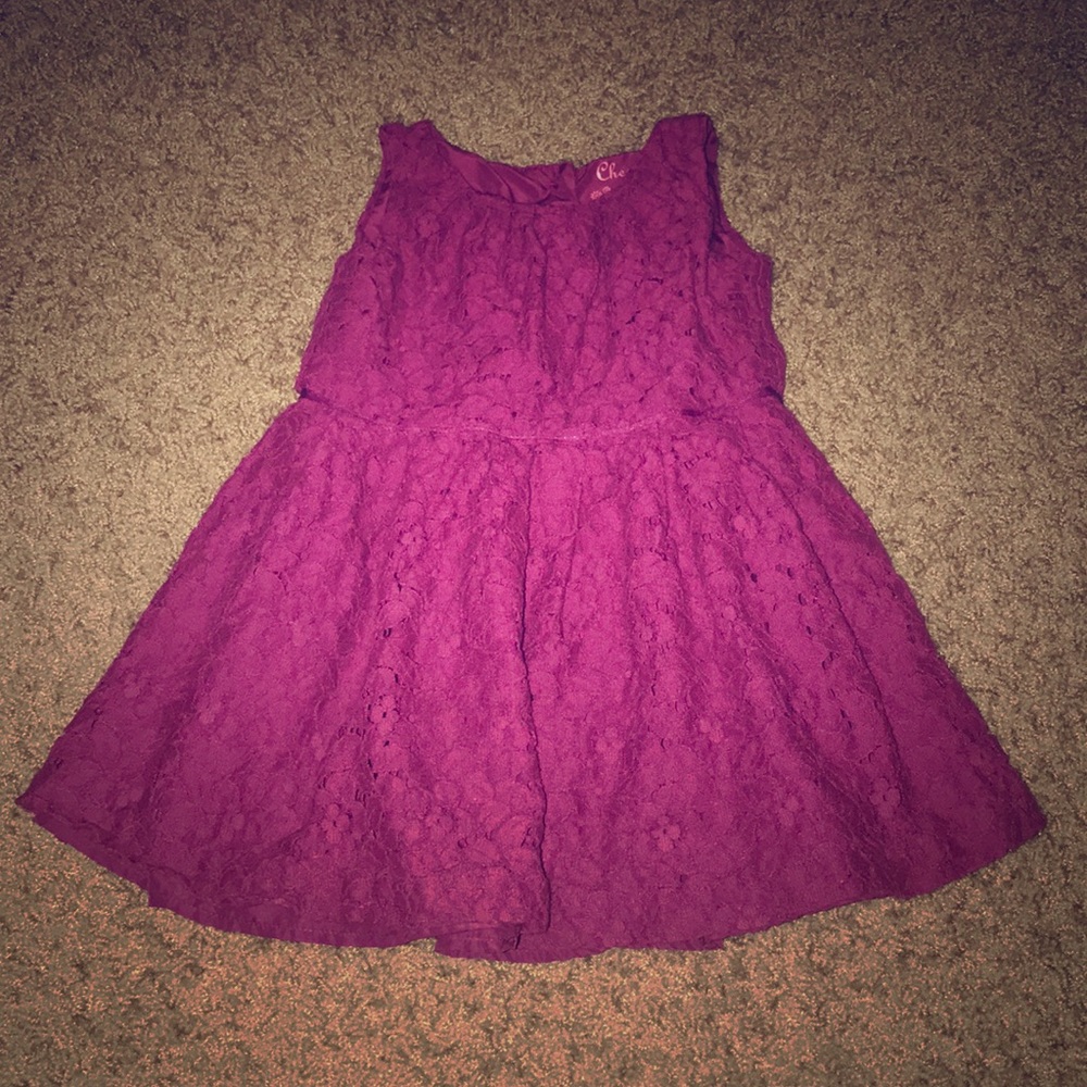 Dress, Burgundy Lace, size 2T